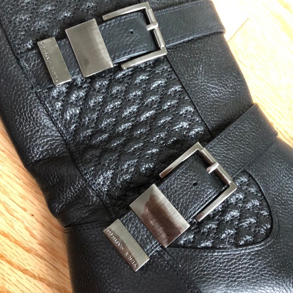 Vince Camuto Leather Welton Moto Boots - Picture 2 of 7